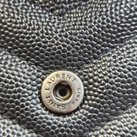 Yves Saint Laurent YSL Black Caviar Leather Wallet - Picture 16 of 16